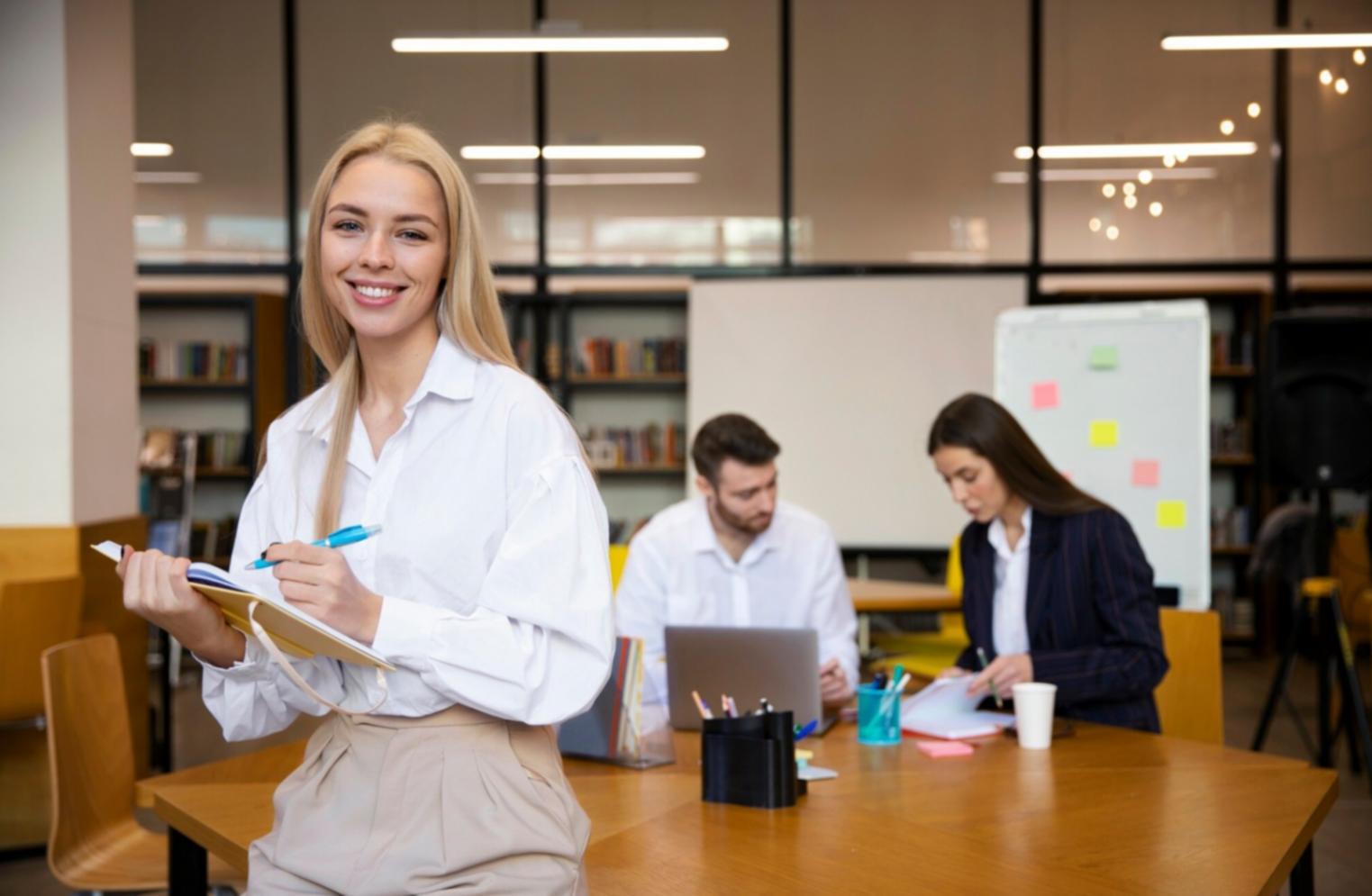 Team collaborating on budget variance analysis